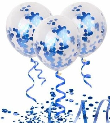 BllnBag Confetti GD/BL 6pk