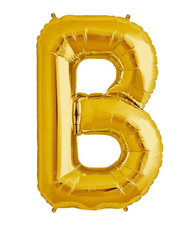 Jumbo 34" Helium Letter Mylar • Gold B
