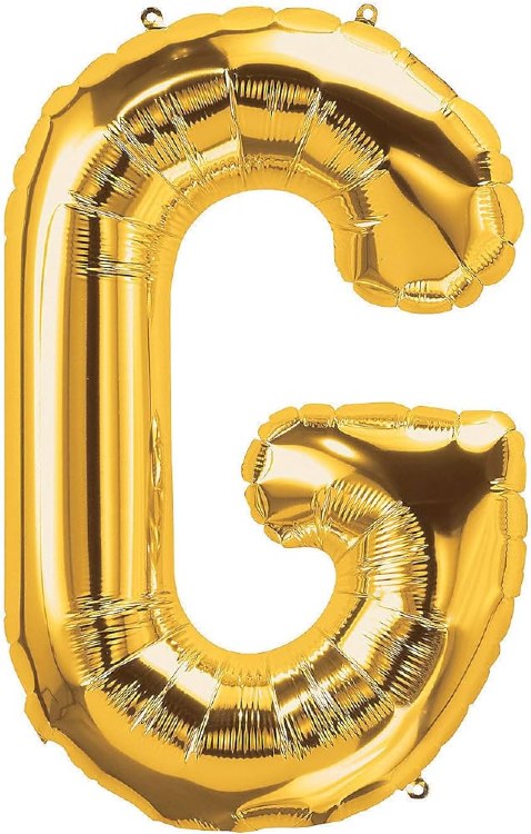 Jumbo 34" Helium Letter Mylar • Gold G