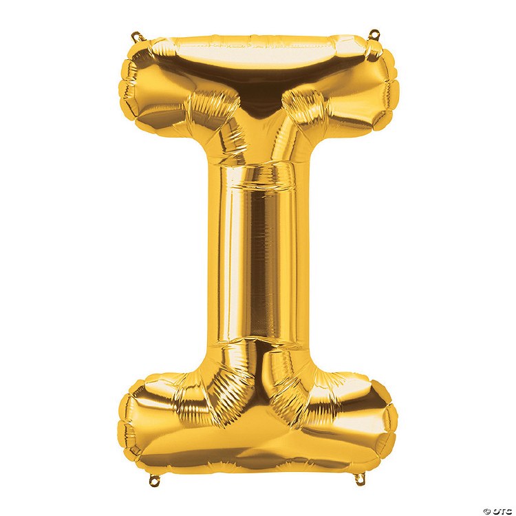 Jumbo 34" Helium Letter Mylar • Gold I