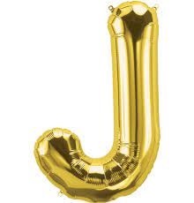 Jumbo 34" Helium Letter Mylar • Gold J