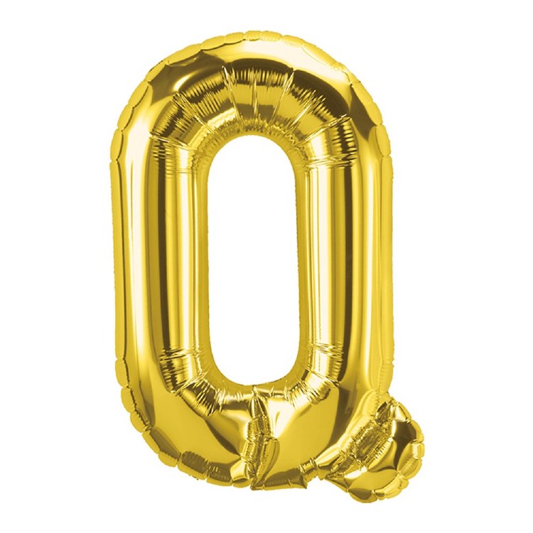 Jumbo 34" Helium Letter Mylar • Gold Q