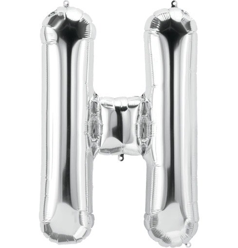 Jumbo 34" Helium Letter Mylar • SILVER H
