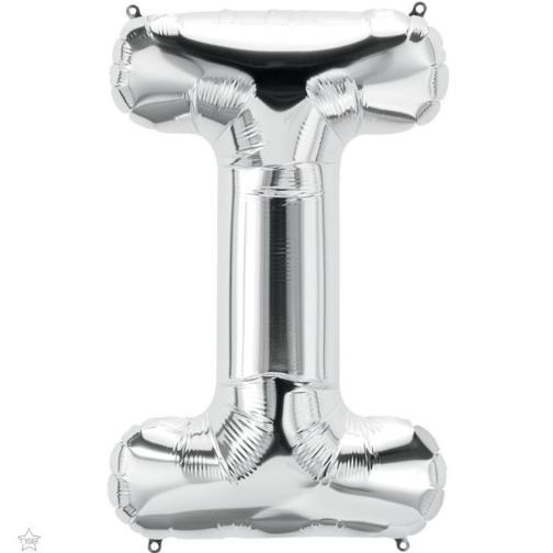 Jumbo 34" Helium Letter Mylar • SILVER I