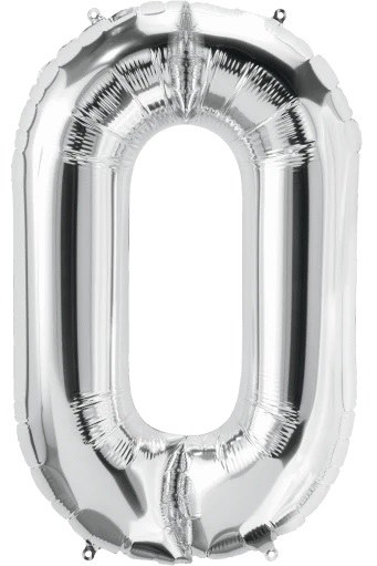 Jumbo 34" Helium Letter Mylar • SILVER O