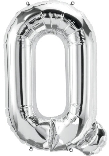 Jumbo 34" Helium Letter Mylar • SILVER Q