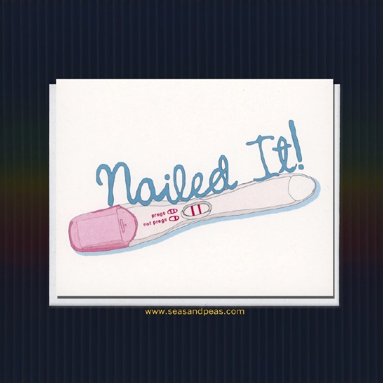 Card Nailed It! Baby, pregnant