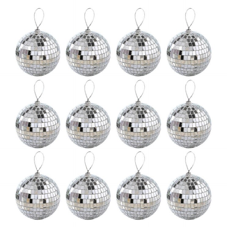 Ornaments Disco Balls 12ct