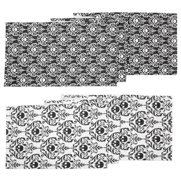 Tablerunner B/W Skull Asst