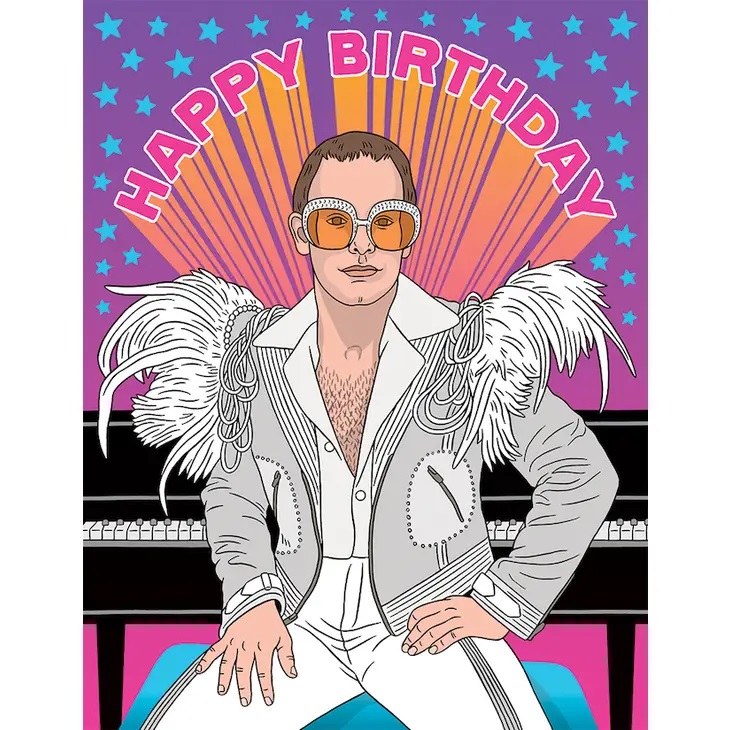 Card Elton John Birthday