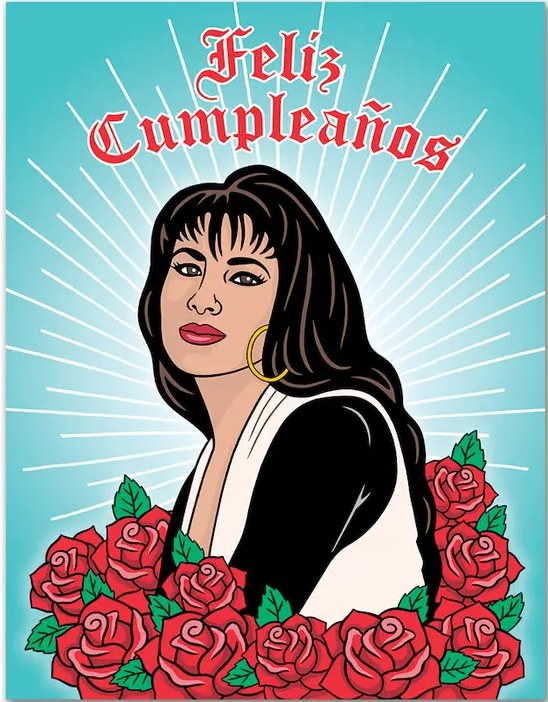 Feliz Cumpleanos Selena Card