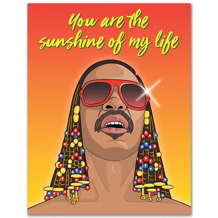 Card Stevie Wonder - Champion Party Supply