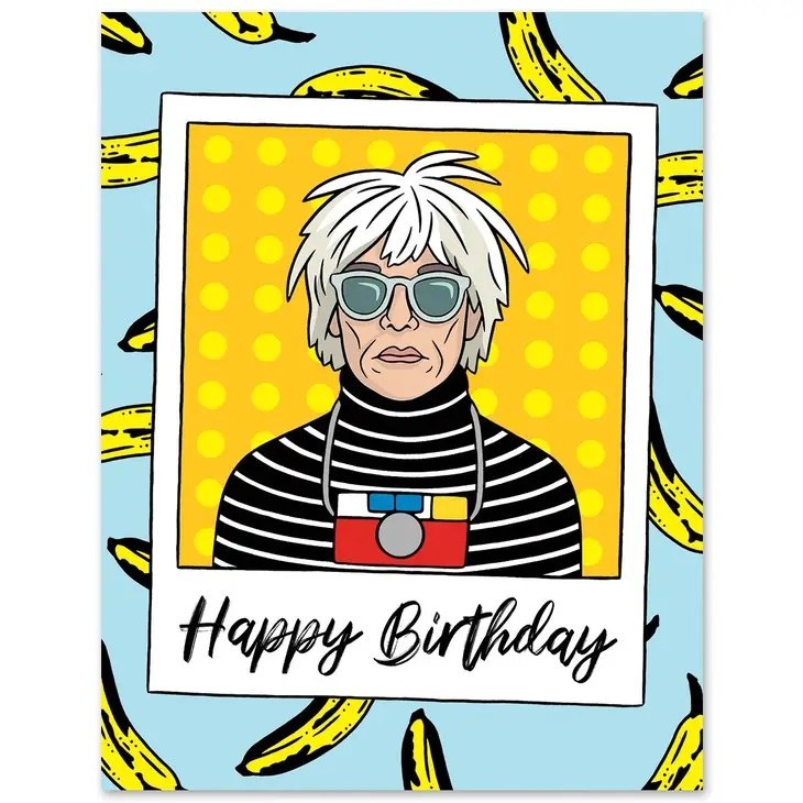 Card Andy Warhol Birthday