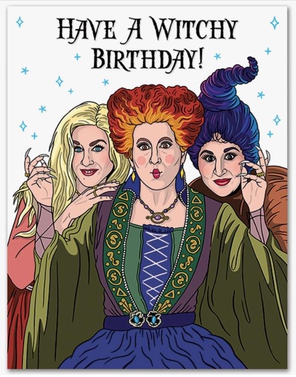 Hocus Pocus Witchy Bday Card