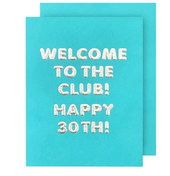 Card Welcome to the club