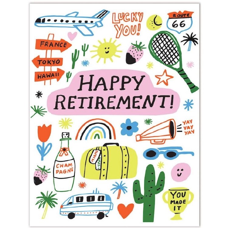 Doodles Happy Retirement Card