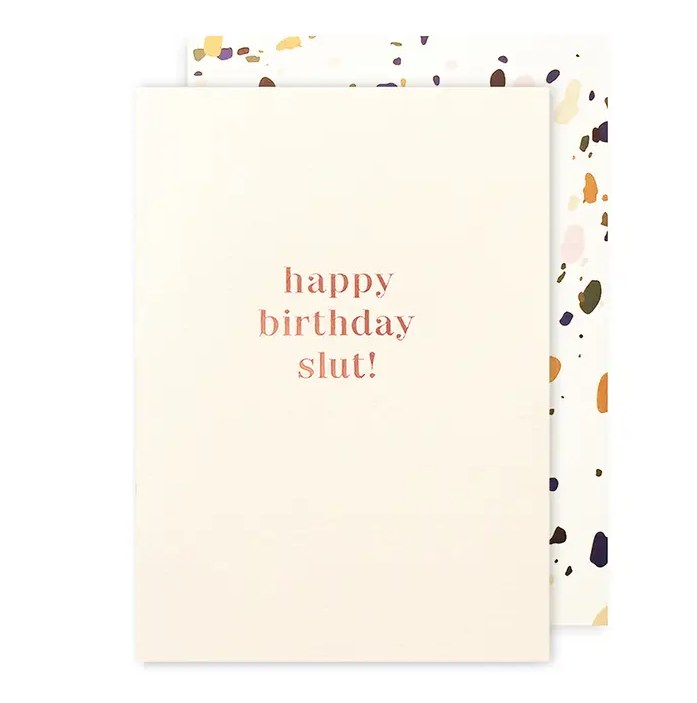 Card HB Slut BDay Card