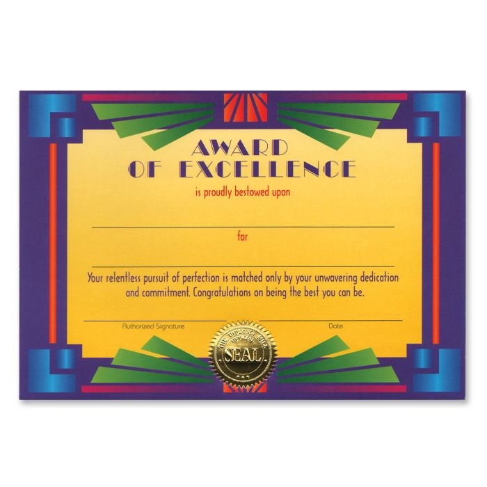 Award Of Excellence