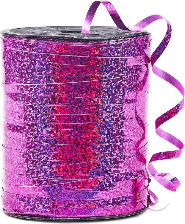 Curling Ribbon Holographic Pink
