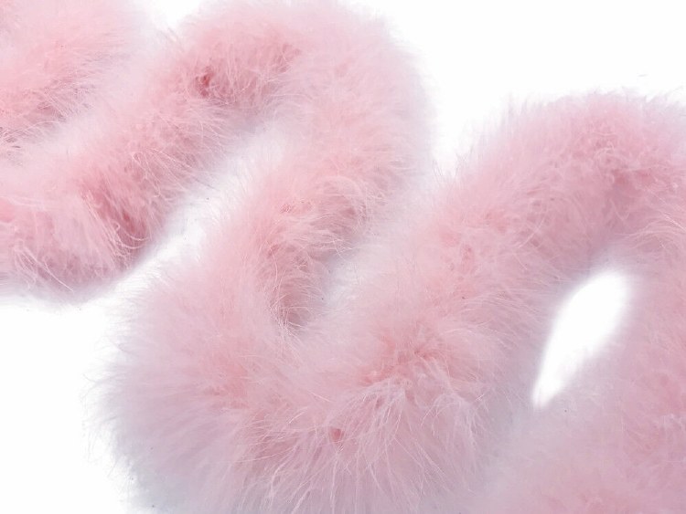 Boa Marabou Lt Pink