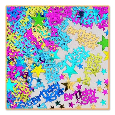 Confetti Birthday Star