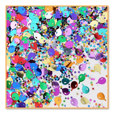 Confetti Balloons and Stars