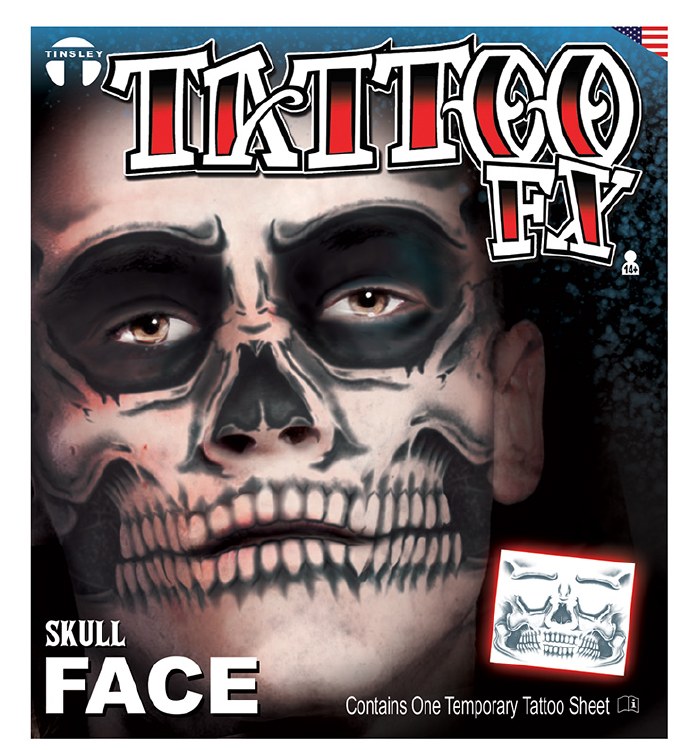TattooFX Skull Face