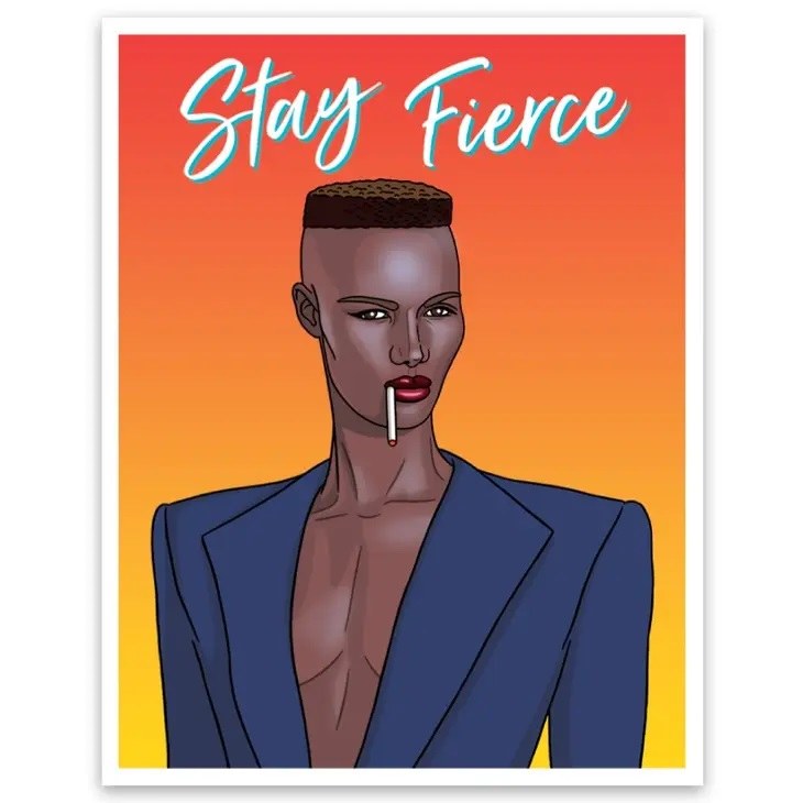Sticker Grace Jones Fierce
