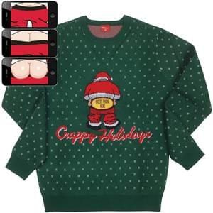 Graphic Sweatshirt Santa Moon L