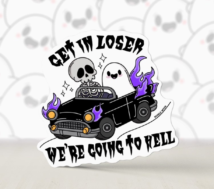 Sticker Get In Loser Hell