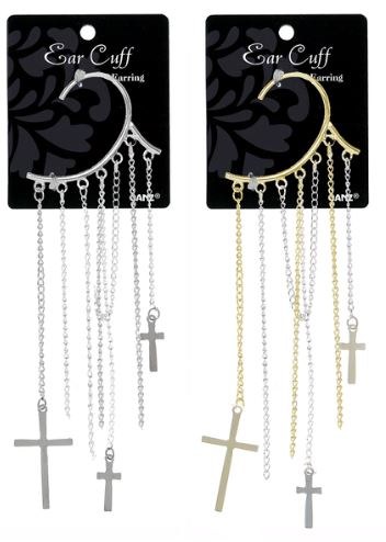 Ear Cuff Crosses Asst