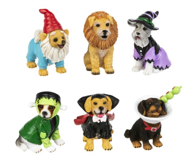 Costumed Dogs Sm Figurine Asst