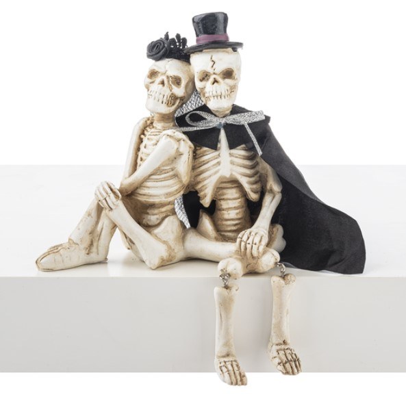 Skeleton Couple Figurine