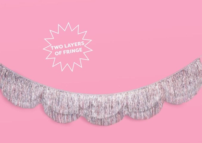 Fringe Silver Holographic 6ft
