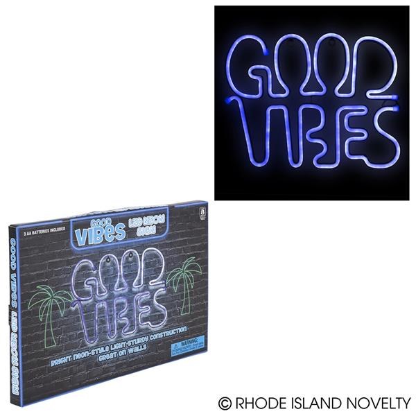 13in Good Vibes Neon Sign