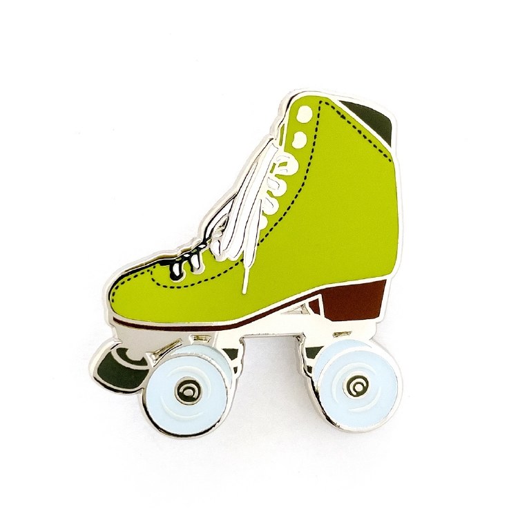 Pin Roller Skate Green