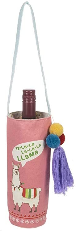 Wine Gift Bag XMAS Llama