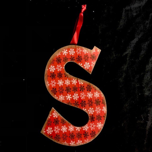 Merry Initials Ornament ~ S