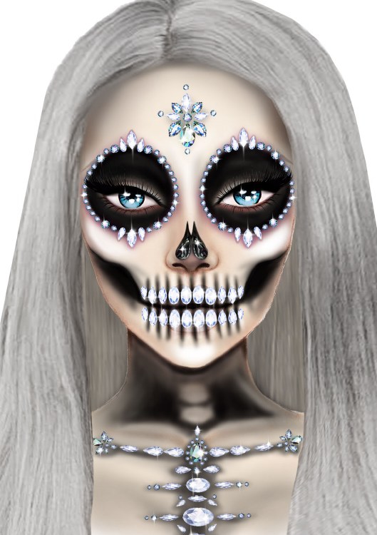 Face Body Jewels Skeleton