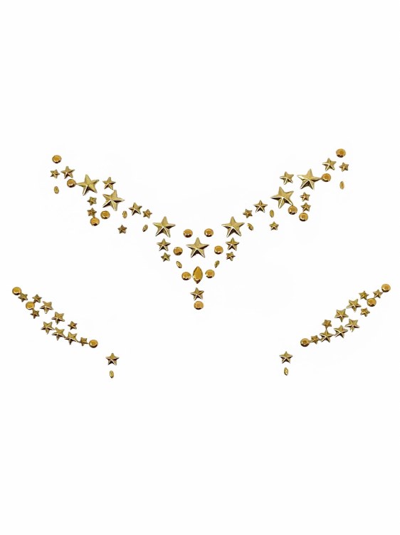 Face Jewels Star Sign Gold