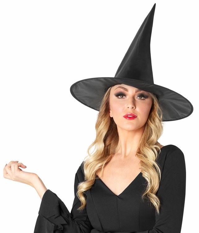 Witch Hat • Basic Black Satin
