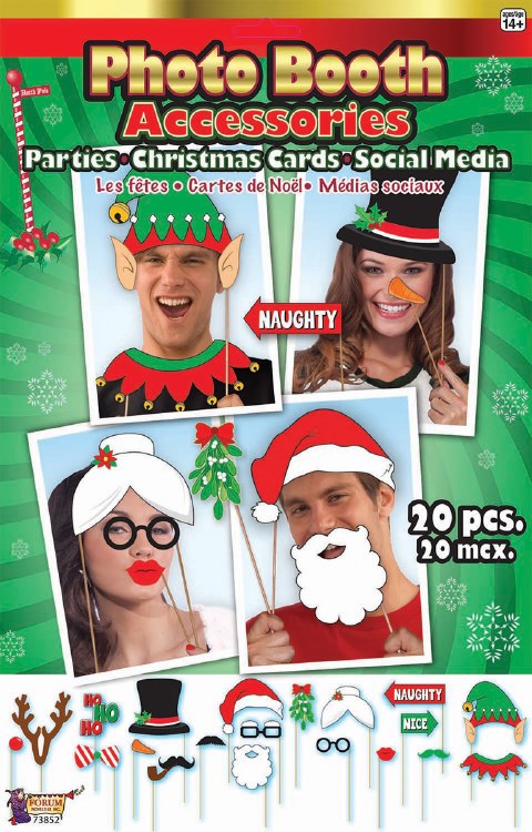Christmas Photo Booth Set 20pcs