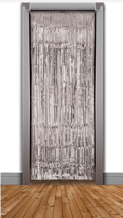 Silver Doorway Curtain
