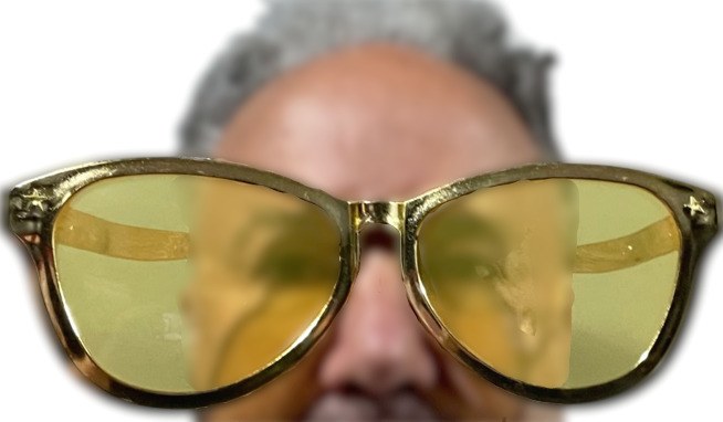 Glasses Oversized Gold