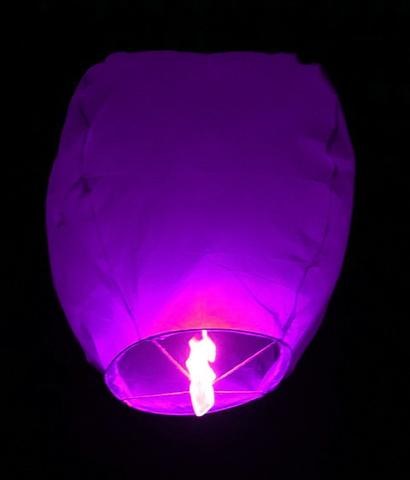 Flying Sky Lantern Purple