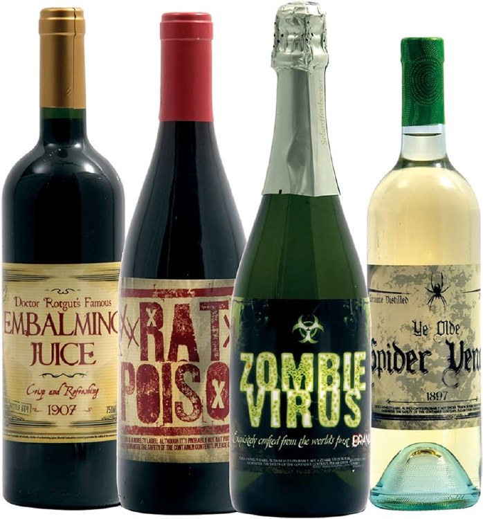 Bottle Labels Poisons 8pk
