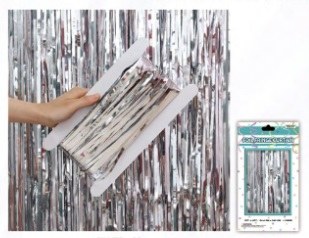 Foil Door Curtain Silver
