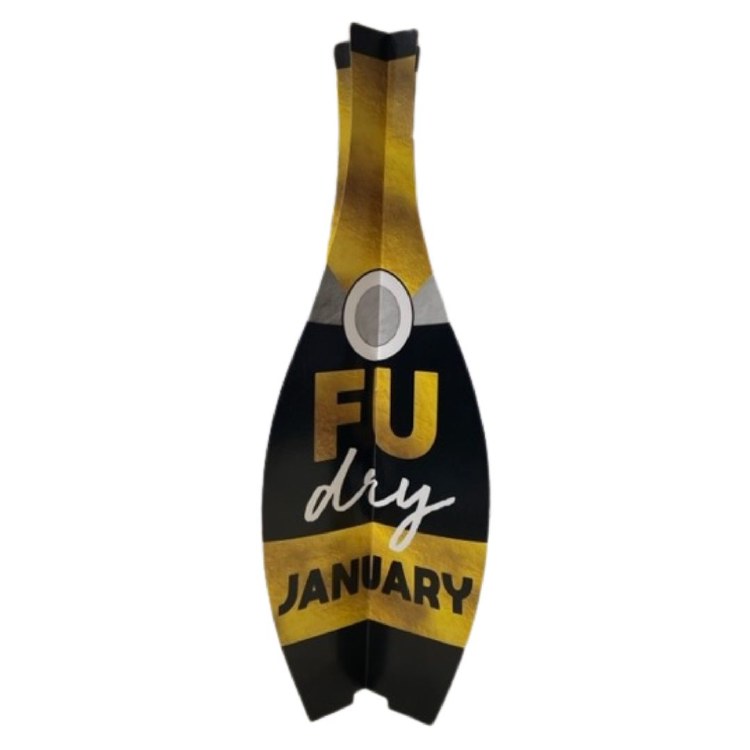 FU Dry Janurary Centerpiece