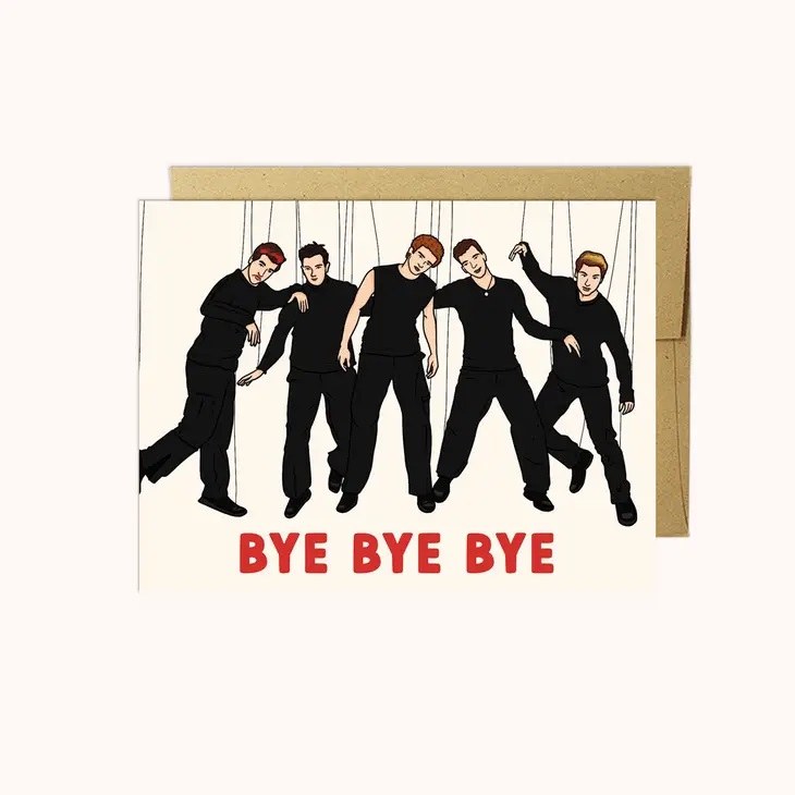 Card N'SYNC BYE BYE BYE - Champion Party Supply