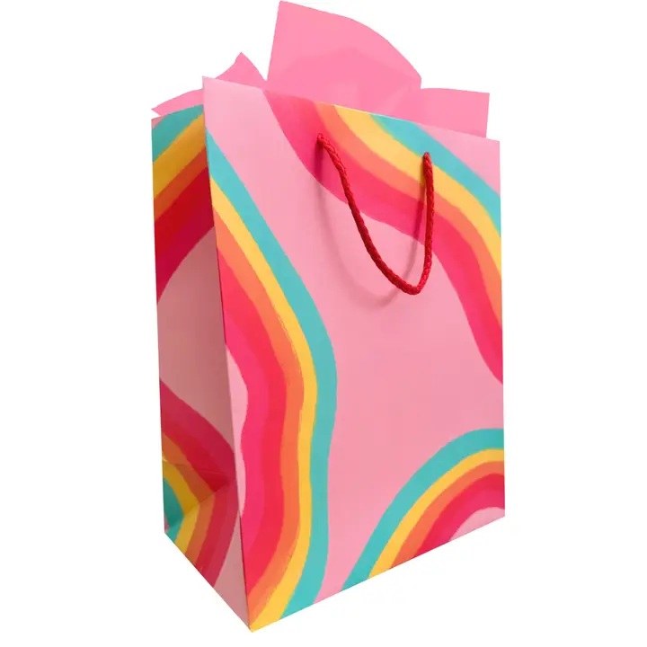 Gift Bag Rainbow Ribbon